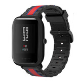 Strap-it® Xiaomi Amazfit Bip Special Edition band (zwart/rood)