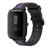 Strap-it® Xiaomi Amazfit Bip Special Edition band (zwart/blauw)