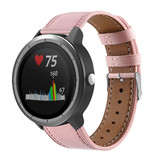 Strap-it® Garmin Vivoactive 3 bandje leer (roze)