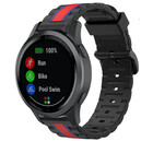 Strap-it® Strap-it Garmin Vivoactive 4 Special Edition band (zwart/rood)