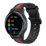 Strap-it® Garmin Vivoactive 4 Special Edition band (zwart/rood)