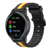 Strap-it® Garmin Vivoactive 4 Special Edition band (zwart/geel)