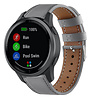 Strap-it® Strap-it Garmin Vivoactive 4 bandje leer - 45mm - grijs Strap-it® Strap-it Garmin Vivoactive 4 bandje leer - 45mm - grijs
