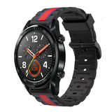 Strap-it® Huawei Watch GT 2 Special Edition band (zwart/rood)