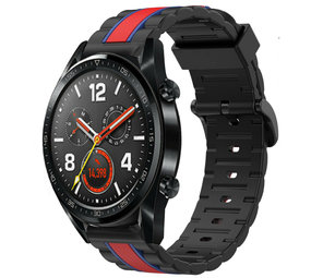 Strap-it® Huawei Watch GT 2 Special Edition band (zwart/rood)