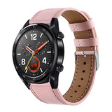 Strap-it® Huawei Watch GT 2 bandje leer (roze)