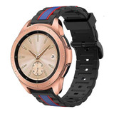 Strap-it® Samsung Galaxy Watch 42mm Special Edition band (zwart/blauw) Strap-it® Samsung Galaxy Watch 42mm Special Edition band (zwart/blauw)