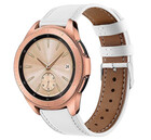 Strap-it® Strap-it Samsung Galaxy Watch 42mm bandje leer (wit)