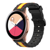 Strap-it® Samsung Galaxy Watch Active Special Edition band (zwart/geel)