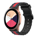 Strap-it® Samsung Galaxy Watch Active Special Edition band (zwart/rood)
