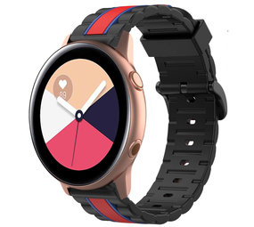 Strap-it® Samsung Galaxy Watch Active Special Edition band (zwart/rood)