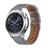 Strap-it® Samsung Gear S3 bandje leer (grijs)