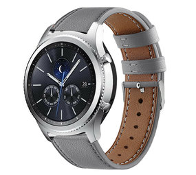 Strap-it® Samsung Gear S3 bandje leer (grijs)
