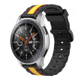 Strap-it® Samsung Galaxy Watch 46mm  Special Edition band (zwart/geel)