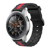 Strap-it® Samsung Galaxy Watch 46mm  Special Edition band (zwart/rood)