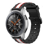 Strap-it® Samsung Galaxy Watch 46mm  Special Edition band (zwart/wit)