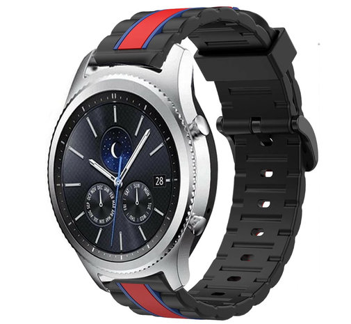 Samsung Gear S3 Special Edition band zwart rood Smartwatchbanden