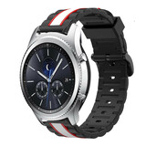 Strap-it® Samsung Gear S3 Special Edition band (zwart/wit)