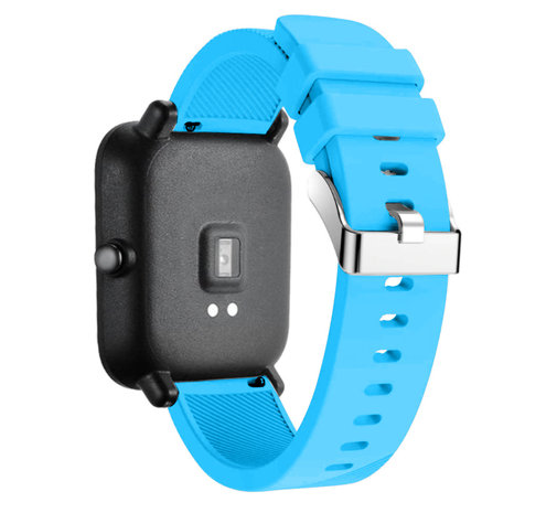 Strap-it® Strap-it Xiaomi Amazfit Bip silicone band (lichtblauw)