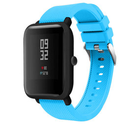 Strap-it® Xiaomi Amazfit Bip silicone band (lichtblauw)