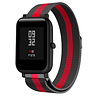 Strap-it® Strap-it Xiaomi Amazfit Bip Milanese band (zwart/rood) Strap-it® Strap-it Xiaomi Amazfit Bip Milanese band (zwart/rood)