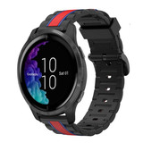 Strap-it® Garmin Venu Special Edition band (zwart/rood)