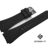 Strap-it 22mm horlogeband siliconen - Quick release watch strap - zwart Strap-it 22mm horlogeband siliconen - Quick release watch strap - zwart