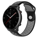 Xiaomi Amazfit GTR 2 / 2e sport bandje - bandbreedte 22mm - zwart/grijs