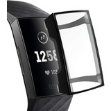 Fitbit Charge 3 | 4 TPU case (zwart)