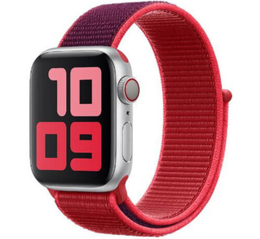 Mobiq Silconen Watch Bandje 42/44 Rood | iPhone-Cases.nl