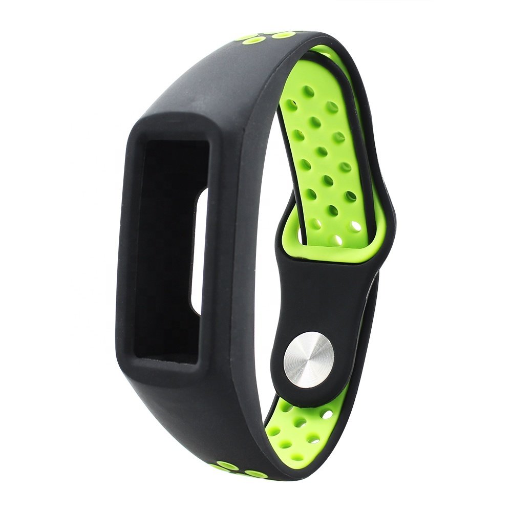 Strap-it® Strap-it Honor band 4 / 5 sport band (zwart / groen)