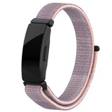 Strap-it® Fitbit Inspire nylon bandje (roze)