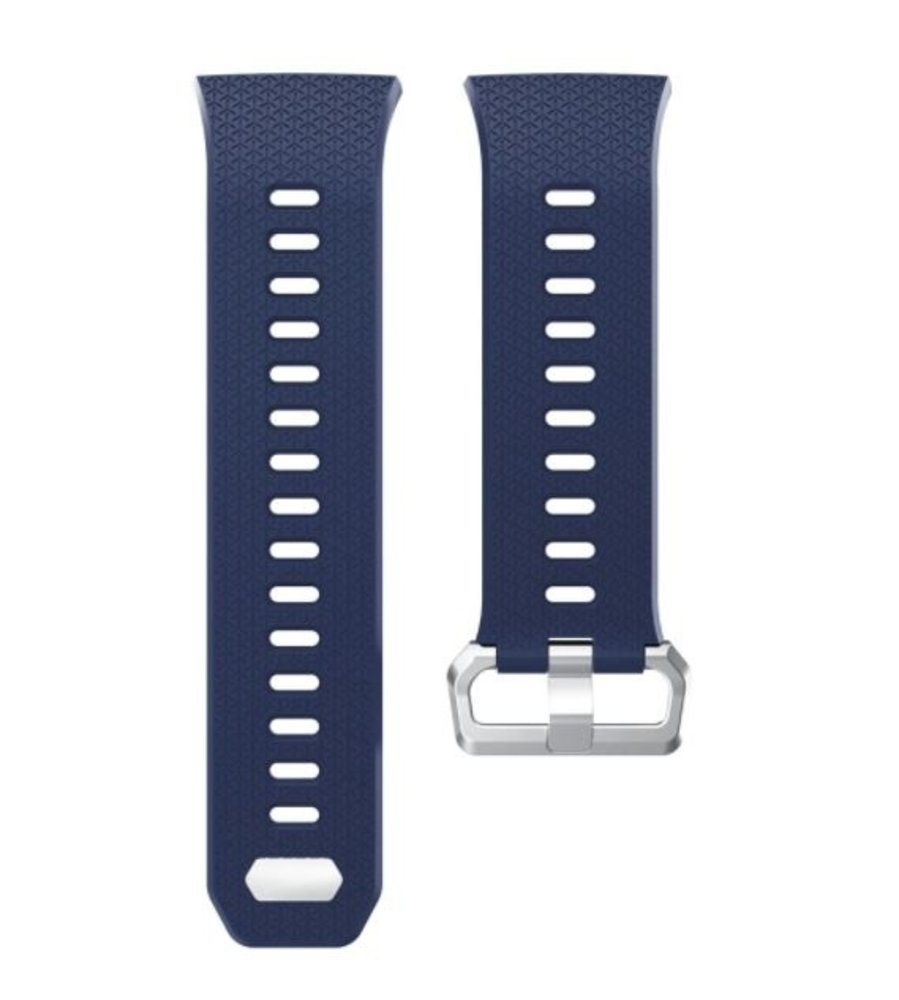 Strap-it® Strap-it Fitbit Ionic siliconen bandje (donkerblauw)