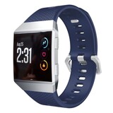 Strap-it® Fitbit Ionic siliconen bandje (donkerblauw)