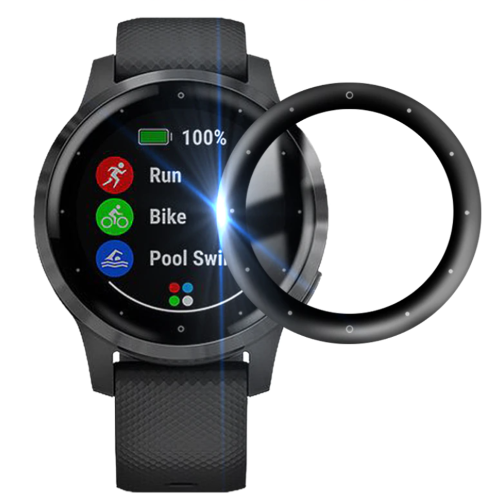 Garmin Vivoactive 4 screen protector full cover Smartwatchbanden.nl
