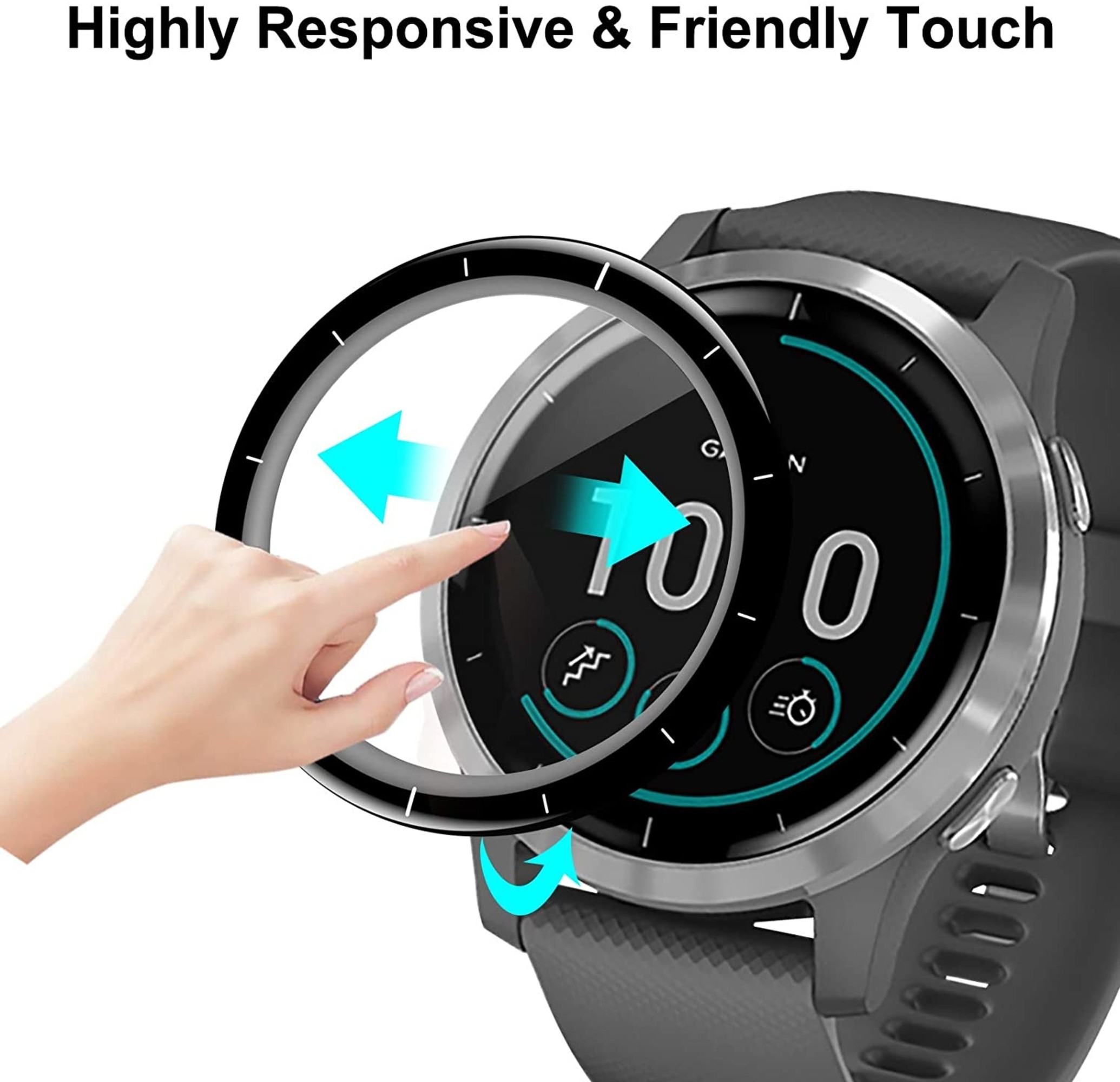 Garmin Vivoactive 4s screen protector Smartwatchbanden.nl