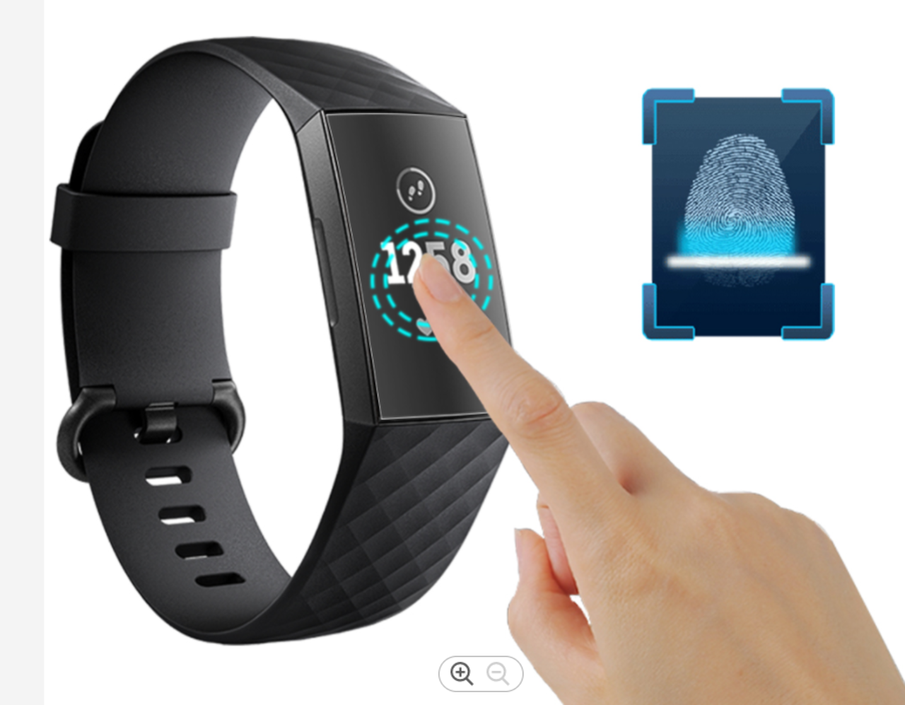 Fitbit Charge 4 screen protector plastic folie Smartwatchbanden.nl