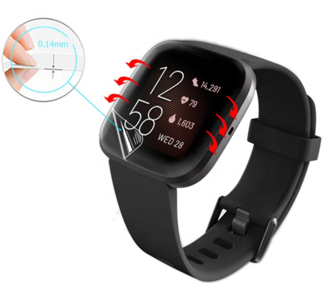 Strap-it® Strap-it Fitbit Versa screen protector plastic Strap-it® Strap-it Fitbit Versa screen protector plastic