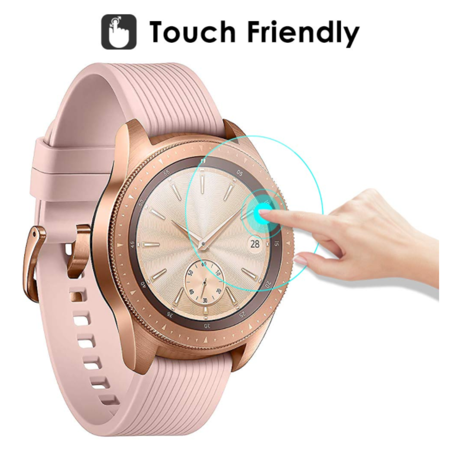 Strap it Strap it Samsung Galaxy Watch screen protector tempered glass 42mm