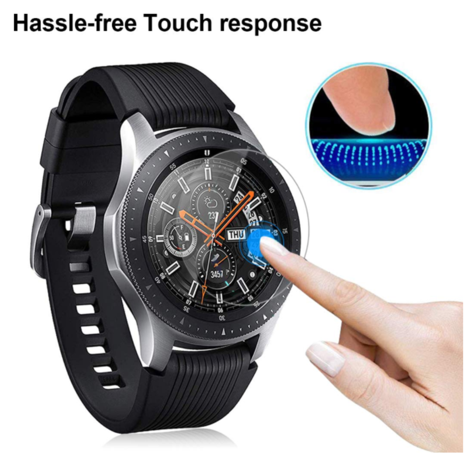 Samsung Galaxy Watch screen protector 46mm tempered glass Smartwatchbanden