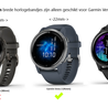 Strap-it® Strap-it Garmin Venu 2 siliconen bandje - 45mm - donkerblauw Strap-it® Strap-it Garmin Venu 2 siliconen bandje - 45mm - donkerblauw