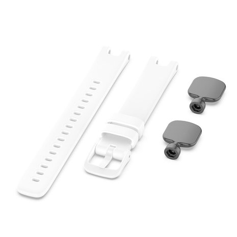 Strap-it® Strap-it Garmin Lily siliconen bandje (wit)