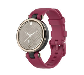 Strap-it® Garmin Lily siliconen bandje (wijnrood)