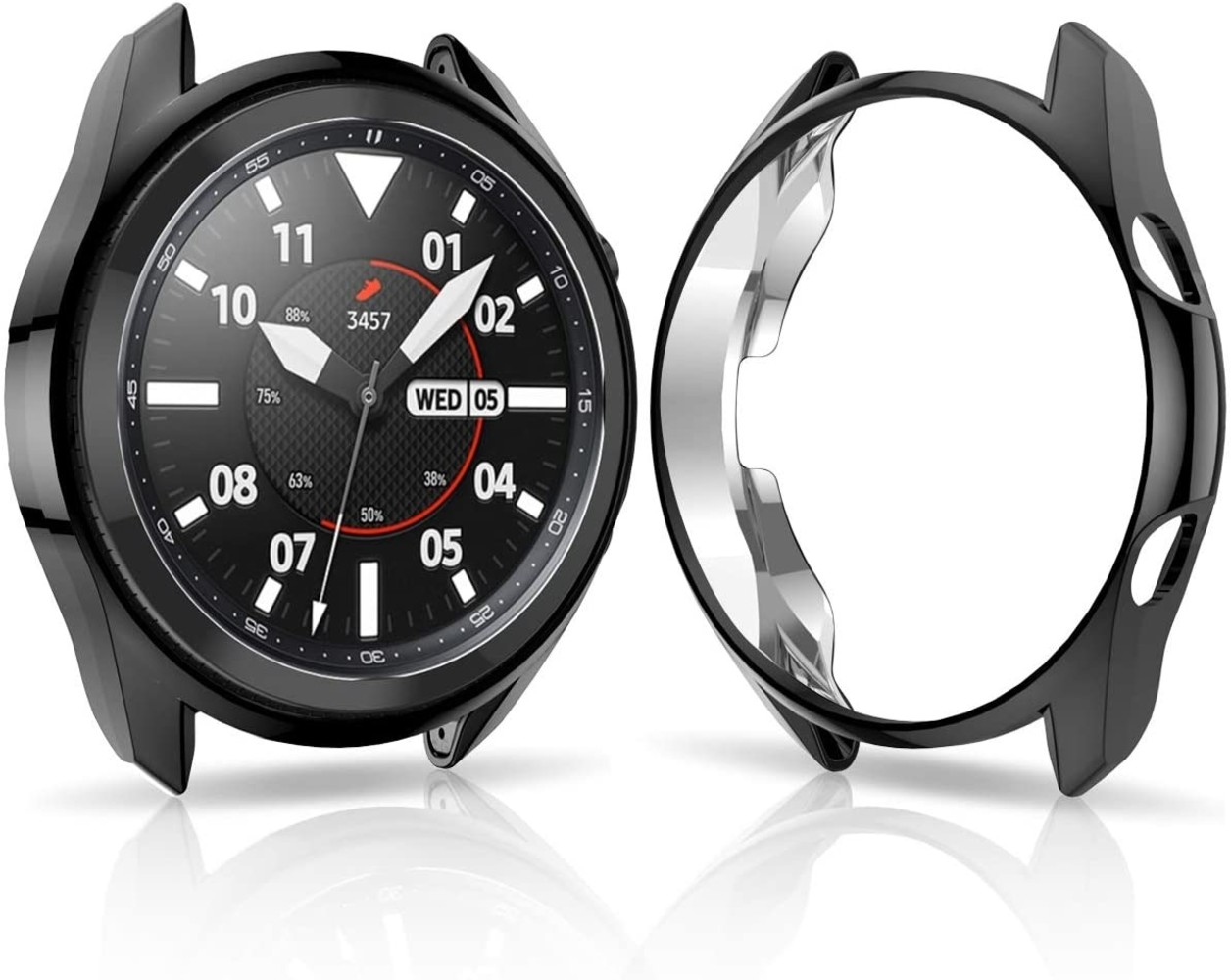 Samsung Galaxy Watch 3 TPU beschermhoes 45mm zwart Smartwatchbanden