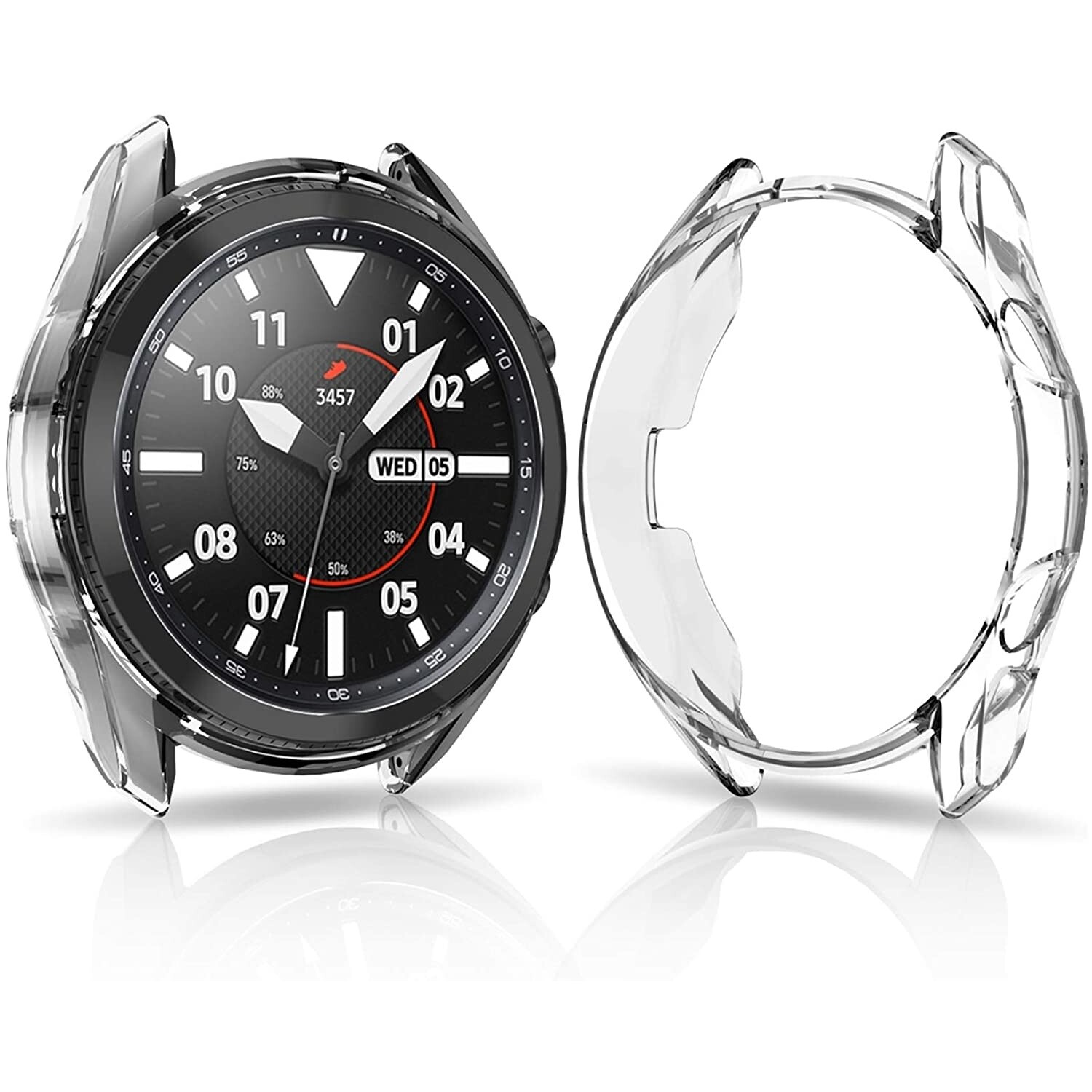 Samsung Galaxy Watch 3 TPU beschermhoes 45mm transparant Smartwatchbanden