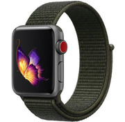 Strap-it® Apple Watch nylon band (donkergroen)
