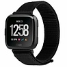 Strap-it® Strap-it Fitbit Versa nylon bandje (zwart) Strap-it® Strap-it Fitbit Versa nylon bandje (zwart)