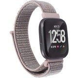 Strap-it® Fitbit Versa nylon bandje (roze)