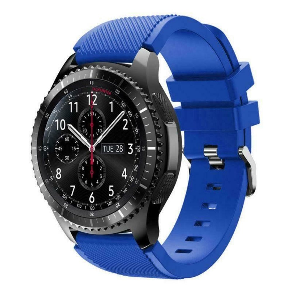 Strap-it® Strap-it Samsung Galaxy Watch siliconen bandje 46mm (blauw)