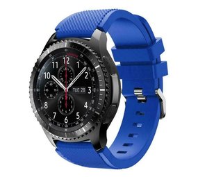 Strap-it® Samsung Galaxy Watch siliconen bandje 46mm (blauw)